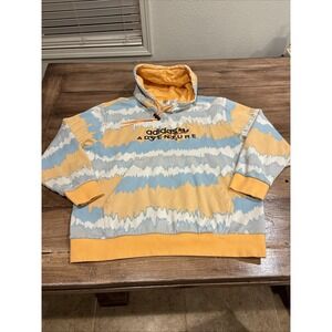 Adidas Originals Adventure Hoodie Sweatshirt Large Hazy GN2362 Gecko Mens